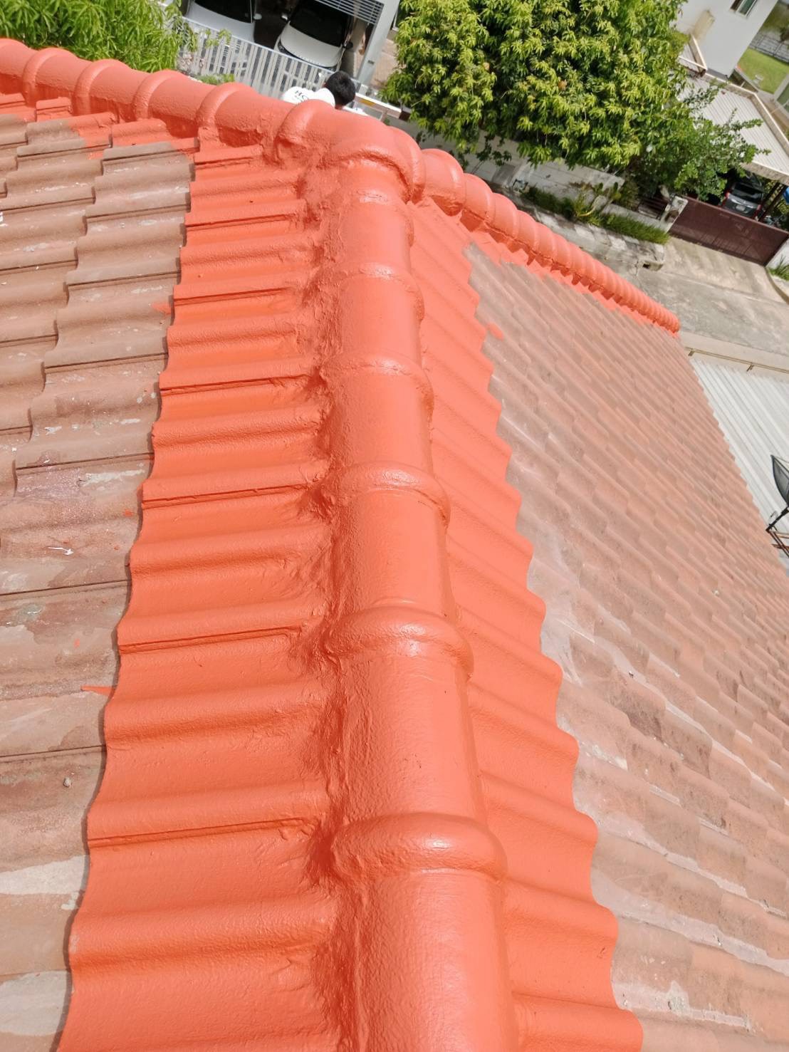 ภาพผลงานซ่อมหลังคารั่วซึม โดย Top Roof Service