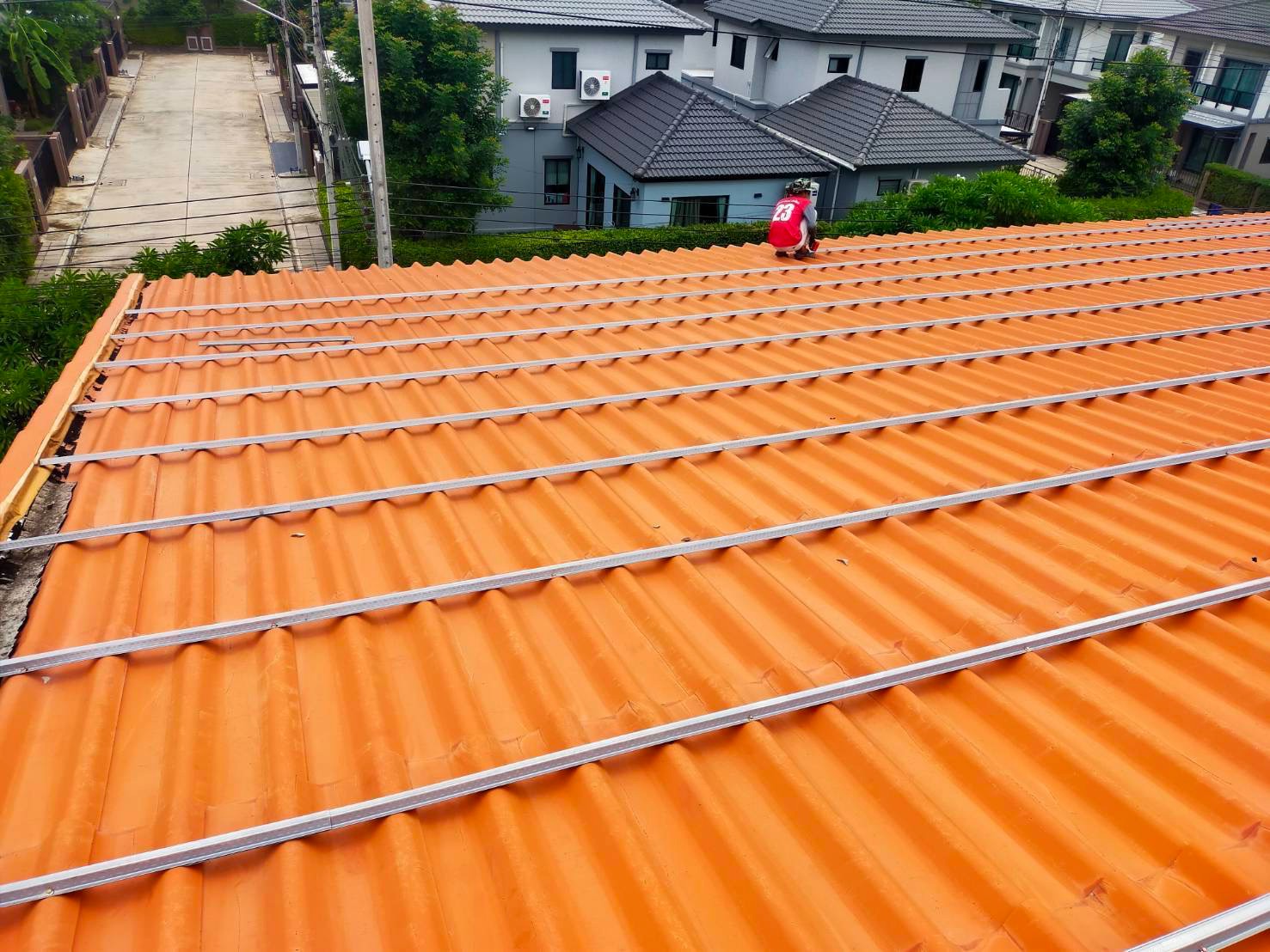 ภาพผลงานเปลี่ยนหลังคาใหม่ โดย Top Roof Service