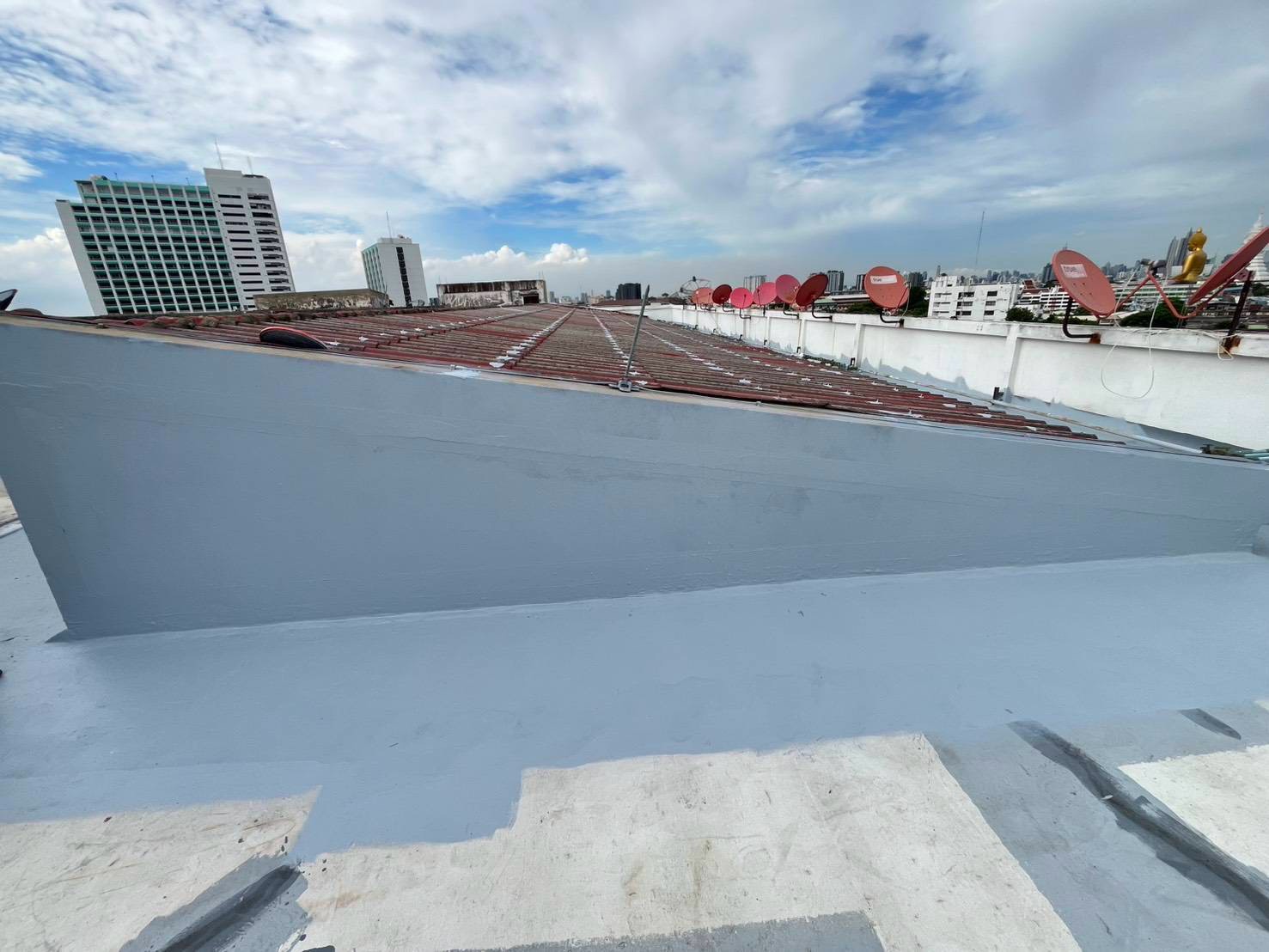 ภาพผลงานกันซึมดาดฟ้าและผนัง โดย Top Roof Service
