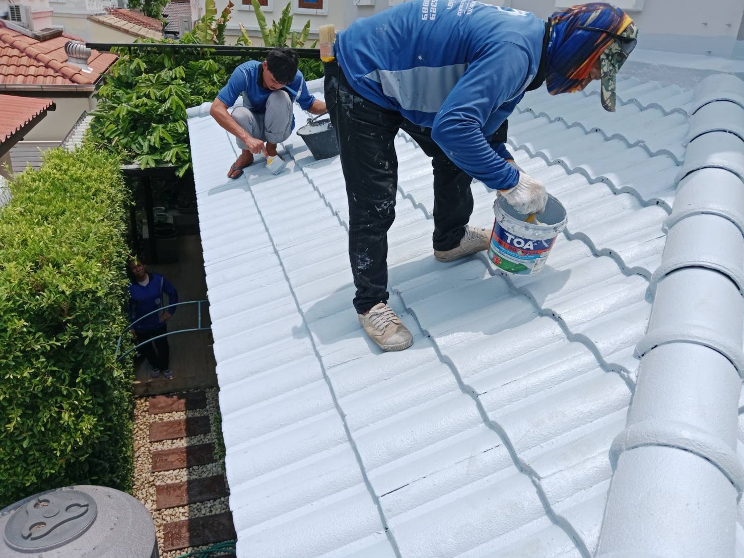 ภาพผลงานซ่อมหลังคารั่วซึม โดย Top Roof Service